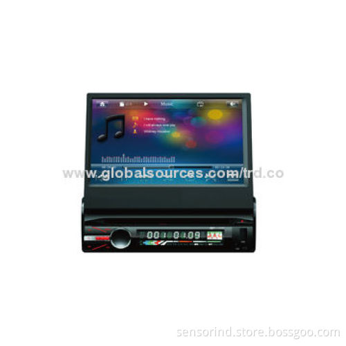 One Din In-dash with 7-inch TFT Screen Motorize Car DVD Player, 4 x 50W Maximum Output Power